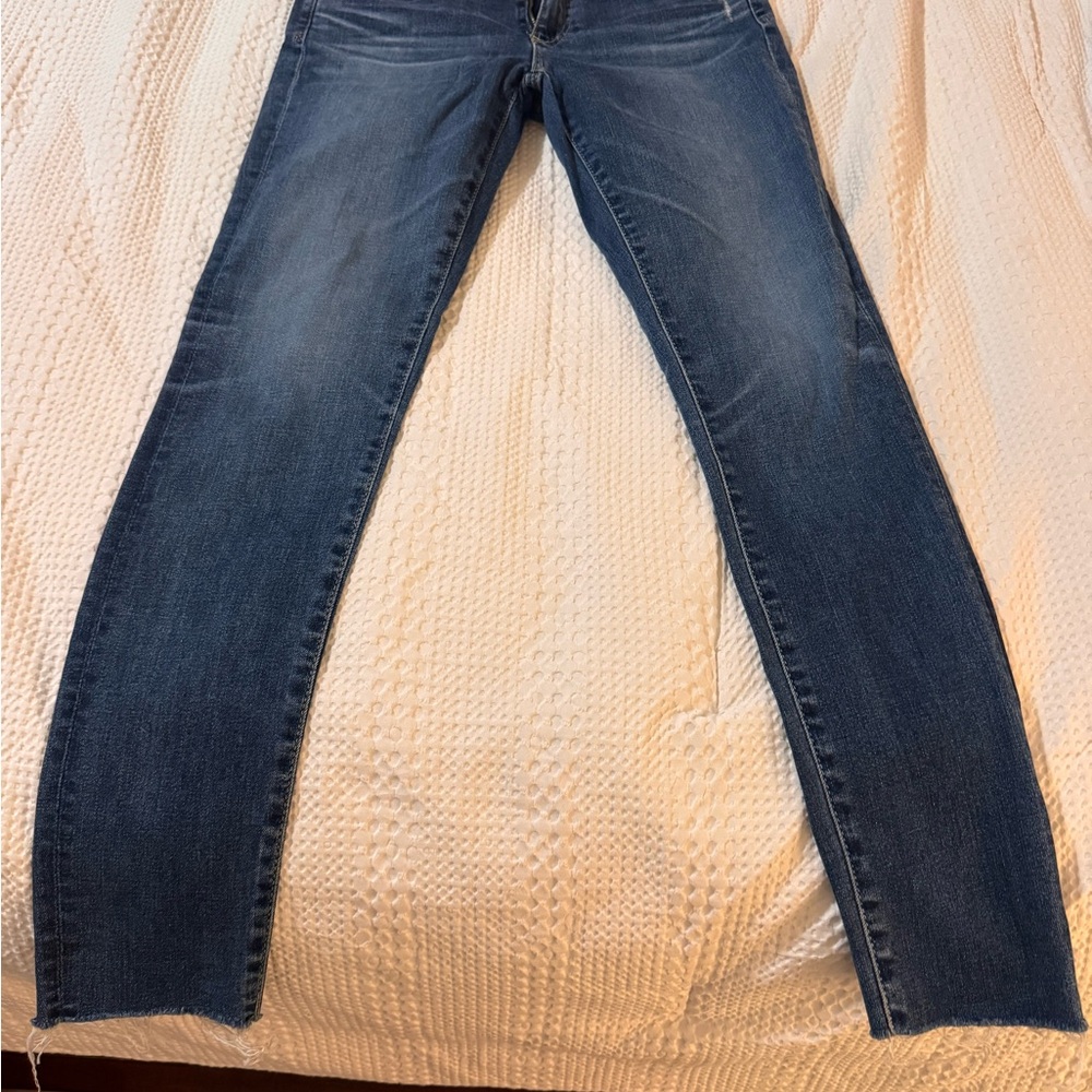 AG Adriano Goldschmied Dark Blue The Legging Ankle Super Skinny Jeans